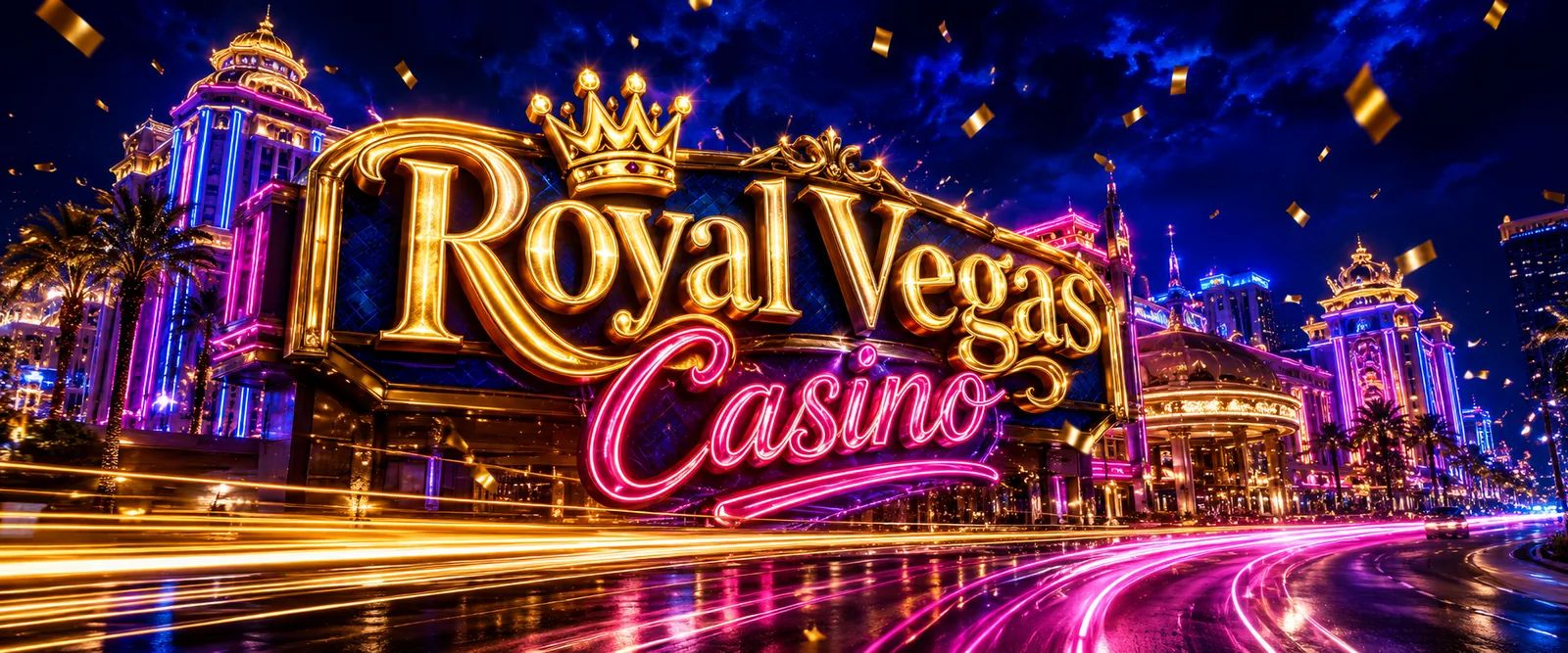 Royal Vegas casino banner artwork